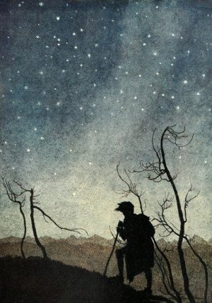 Arthur Rackham's illustration for Comus by John Milton