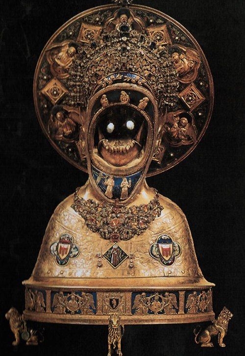 Reliquary of the jaw of St Anthony of Padua, Finder of Lost Things.