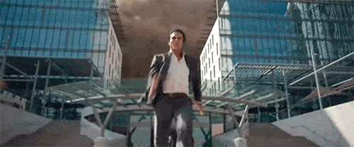 Tom Cruise in a Mission Impossible