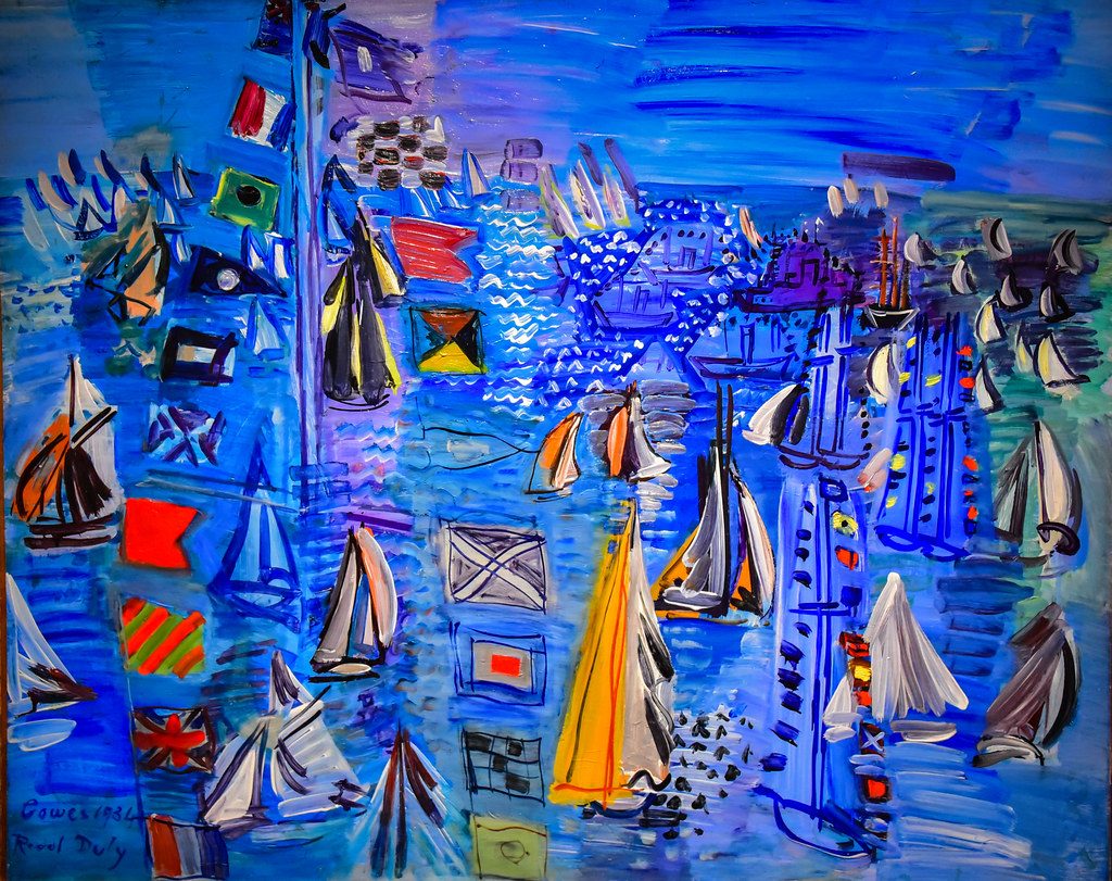 Raoul Dufy - Regatta at Cowes, 1934